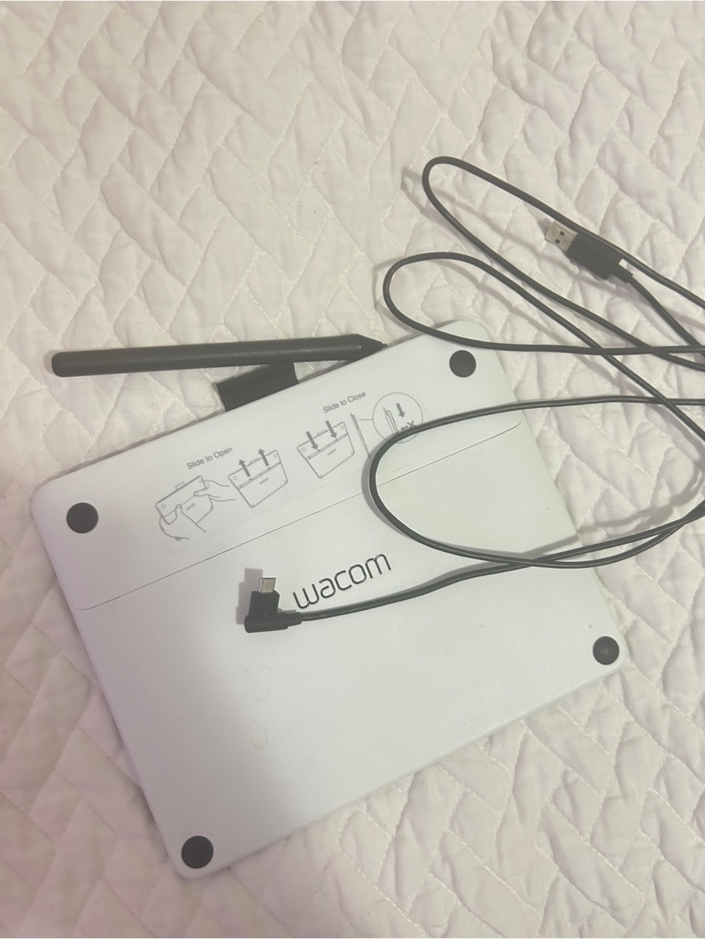 Wacom White Tablet with Stylus for Computer animation